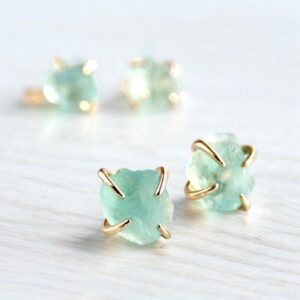 Raw Fluorite Earrings, Green Fluorite Earrings, Fluorite Stud Earrings, Fluorite Jewelry,rough Crystal Stud Earrings,raw Stone Earrings Raw Fluorite Earrings, Green Fluorite Earrings, Fluorite Stud Earrings, Fluorite Jewelry,rough Crystal Stud Earrings,raw Stone Earrings