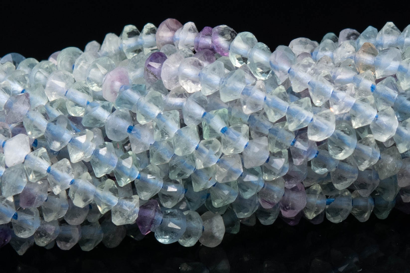 3x2mm Multicolor Fluorite Beads Aaa Genuine Natural Gemstone Full Strand Faceted Rondelle Loose Beads 15" Bulk Lot Options (111773-3406)