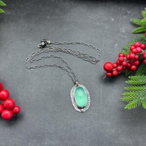 Cat’s Eye Fluorite Artisan Necklace