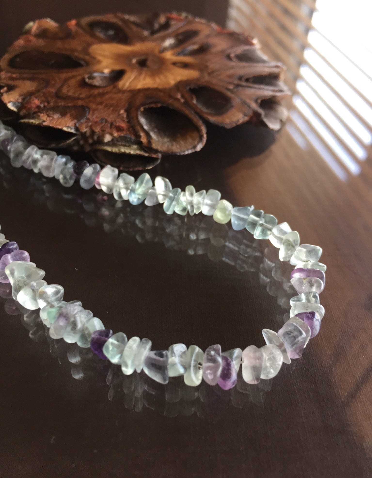 Fluorite Necklace, Flourite And Sterling Silver Necklace, Jewelry Gifts