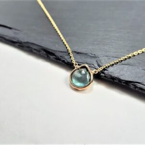 Fluorite Necklace, Gemstone Necklace /Handmade Jewelry/ Simple Gold Necklace, Necklaces for Women, Layered Necklace, Dainty Necklace, Choker