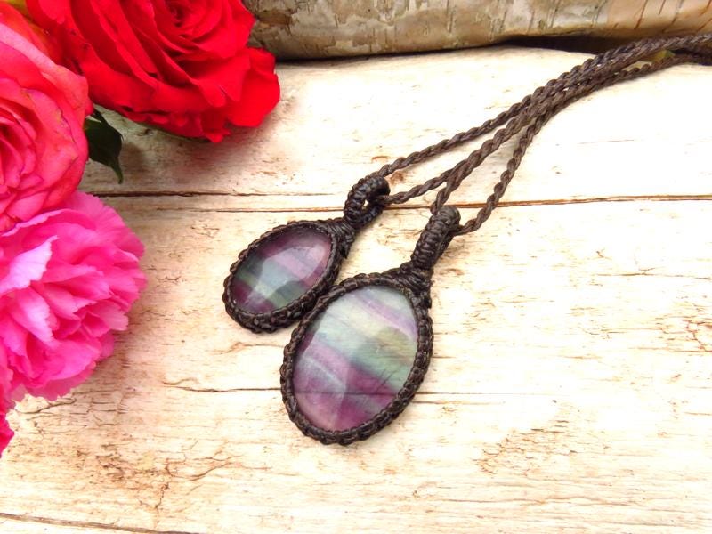 Fluorite Necklace Set, Layering Necklace, Stacked Necklace, Gift Ideas For Soulmates, Bestfriend Gifts, Boyfriend Girlfriend Gift Ideas,