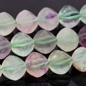 6x5mm Multicolor Fluorite Beads Aaa Genuine Natural Gemstone Full Strand Faceted Twisted Barrel Beads 15" Bulk Lot 1,3,5,10,50 (106703-086)