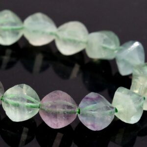 6x5mm Multicolor Fluorite Beads Aaa Genuine Natural Gemstone Half Strand Faceted Twisted Barrel Beads 7" Bulk Lot 1,3,5,10,50 (106703h-086)