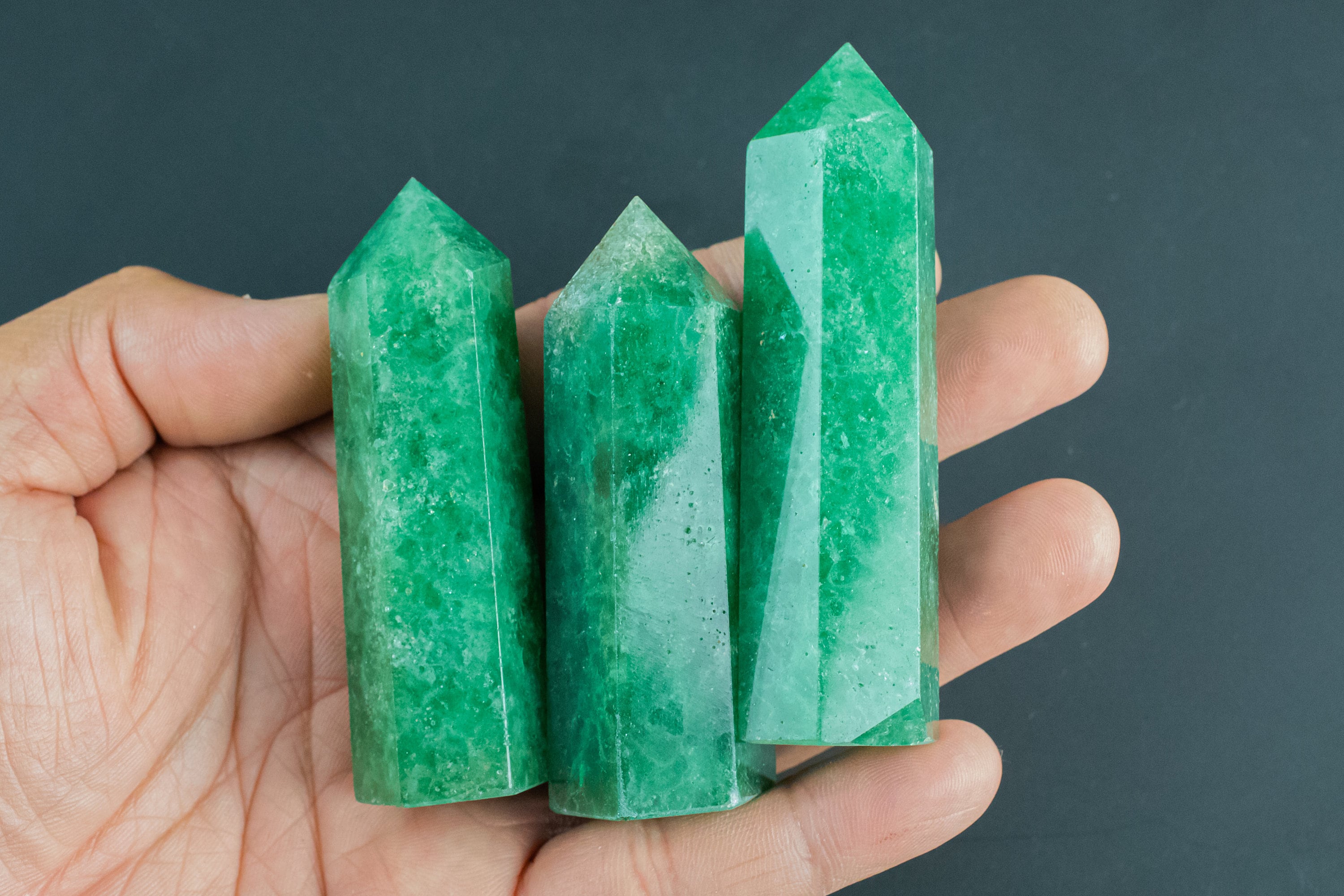 1 Pc Natural Green Fluorite Obelisk Tower Point Wand Healing Crystal Kryptonite Green Fluorite