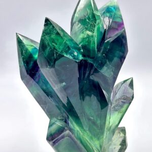 150MM Color-Changing Fluorite Crystal Point: Raw Madagascar Specimen