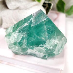 Fluorite Part Polished Crystal Point • Ethically Sourced