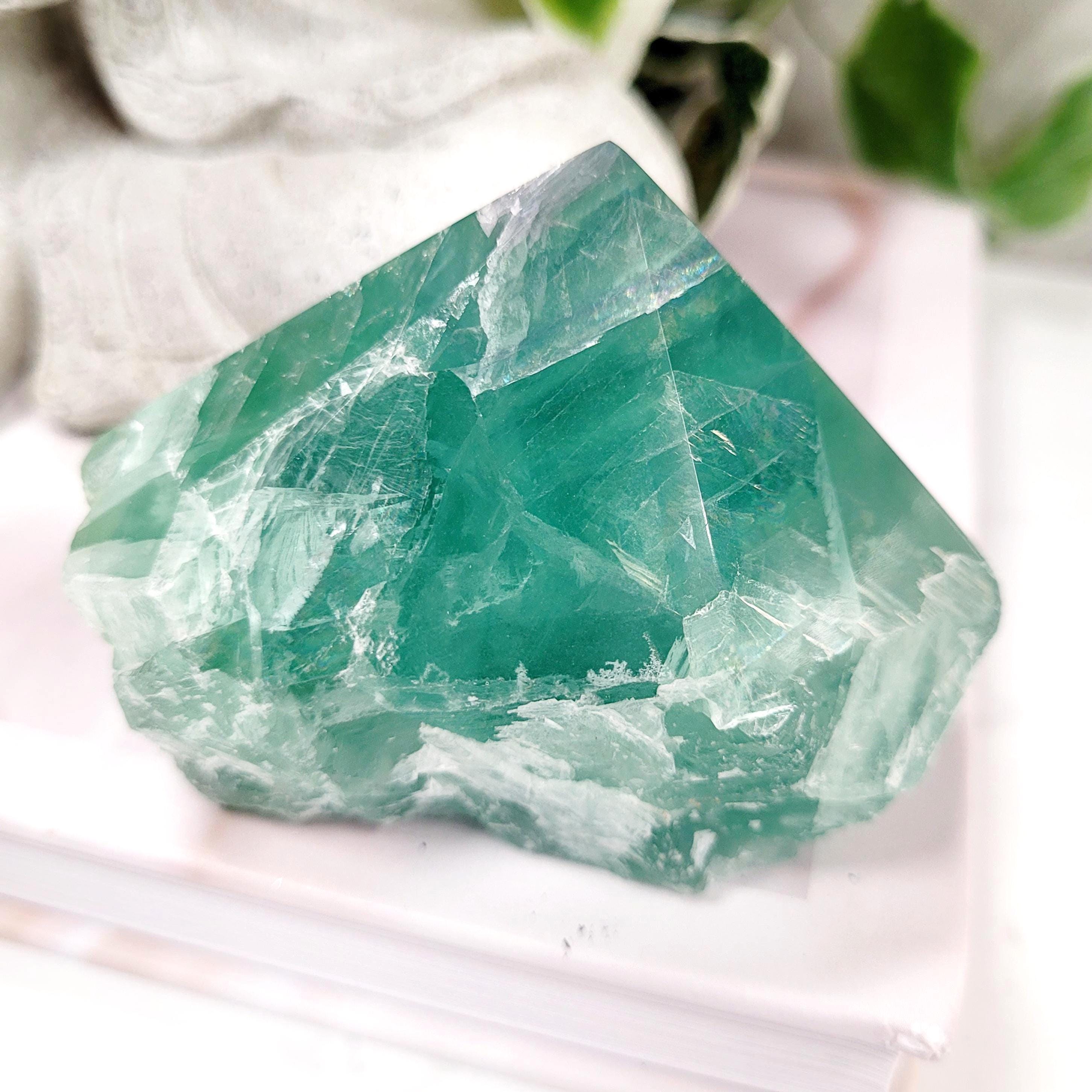 Fluorite Part Polished Crystal Point • Ethically Sourced