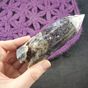 Druzy Sphalerite Polished Self Standing Crystal Purple Fluorite Druzy Vugs Obelisk Generator Stones Crystals Tower