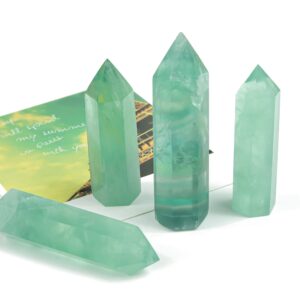 Green Fluorite Obelisk Tower Stone - Natural Green Fluorite -  Green Fluorite Tower - TW1069