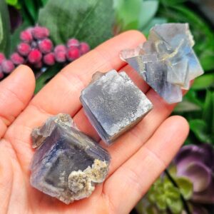 Raw Blue Cubic Fluorite Crystal: Himalayan Fluorite Specimens Raw Blue Cubic Fluorite Crystal: Himalayan Fluorite Specimens