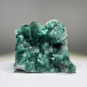 Green Fluorite Crystal Cluster, Large Natural Fluorite Stone with Cut Base Green Fluorite Crystal Cluster, Large Natural Fluorite Stone with Cut Base