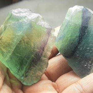 Natural Flourite Rough Gemstone: Green & Blue Specimens Natural Flourite Rough Gemstone: Green & Blue Specimens