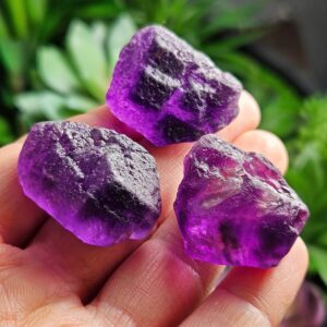 Raw Purple Fluorite Crystal Specimen: Color Zoned Himalayan Crystal Raw Purple Fluorite Crystal Specimen: Color Zoned Himalayan Crystal