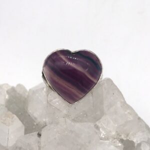 Fabulous Heart Fluorite Ring Size 8 Fabulous Heart Fluorite Ring Size 8