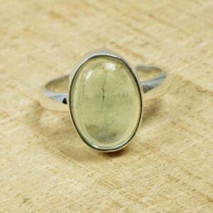 Green Fluorite Sterling Silver Ring, Oval Gemstone, Handmade Jewelry, US Size 10 Green Fluorite Sterling Silver Ring, Oval Gemstone, Handmade Jewelry, US Size 10