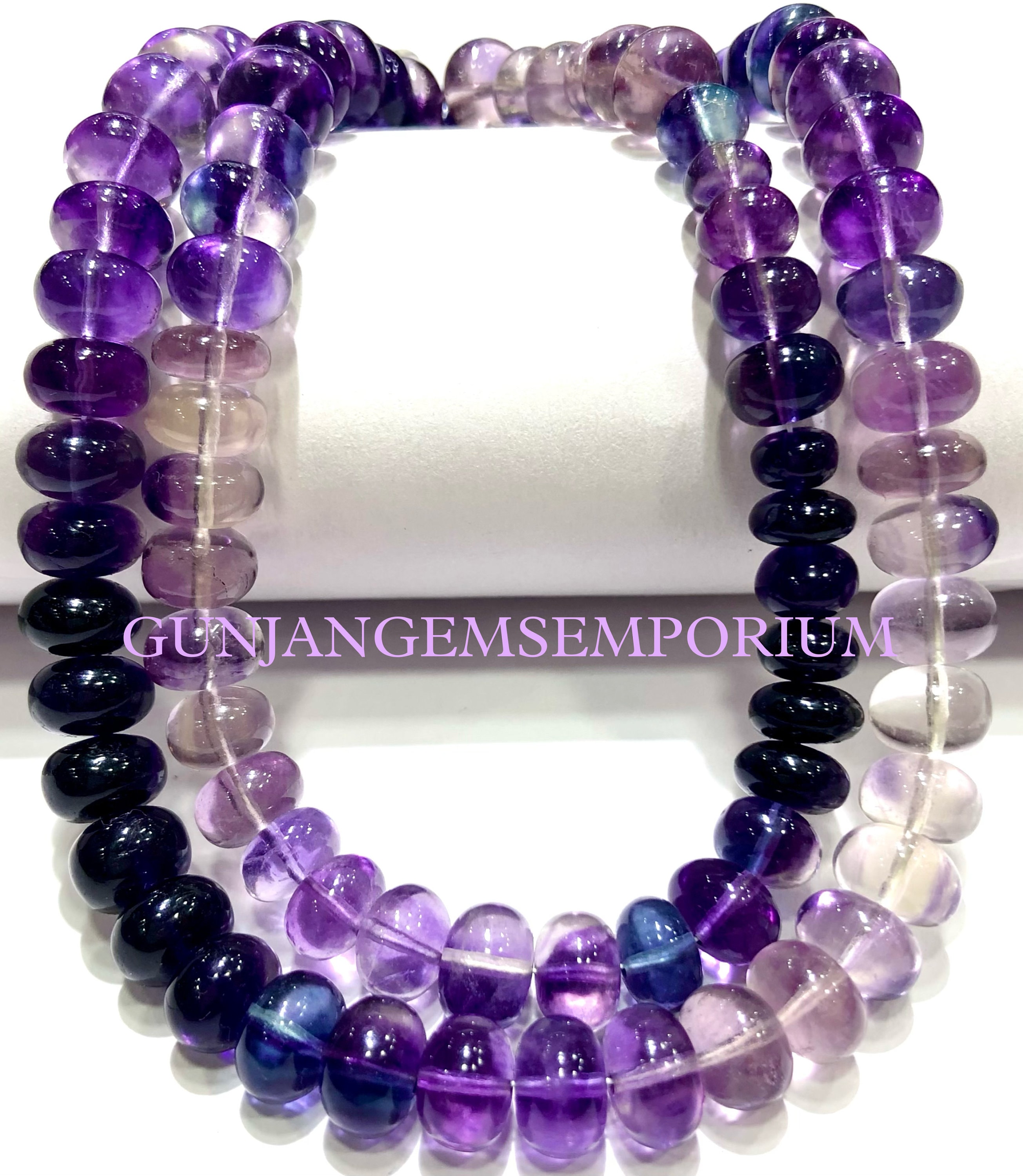 Aaaa+ Rarest~ Fluorite Smooth Rondelle Beads Natural Purple Fluorite Smooth Beads Shaded Fluorite Bead 8mm Fluorite Rondelles Multi Fluorite