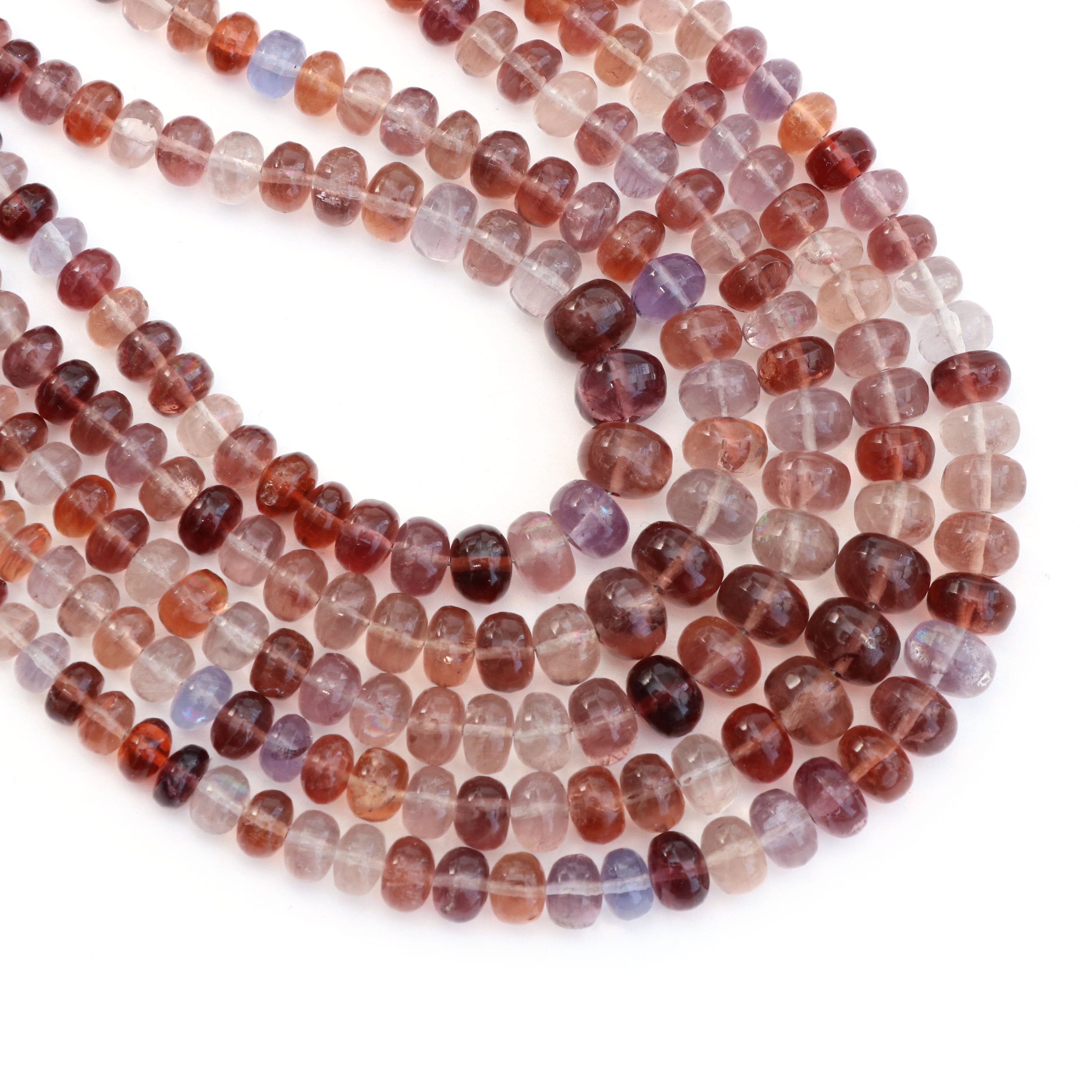 Change Color Fluorite Rondelle Beads, 4.5 Mm To 7.5 Mm, Change Color Fluorite Jewelry Making Beads, 8 Inches Full Strand, Price Per Strand