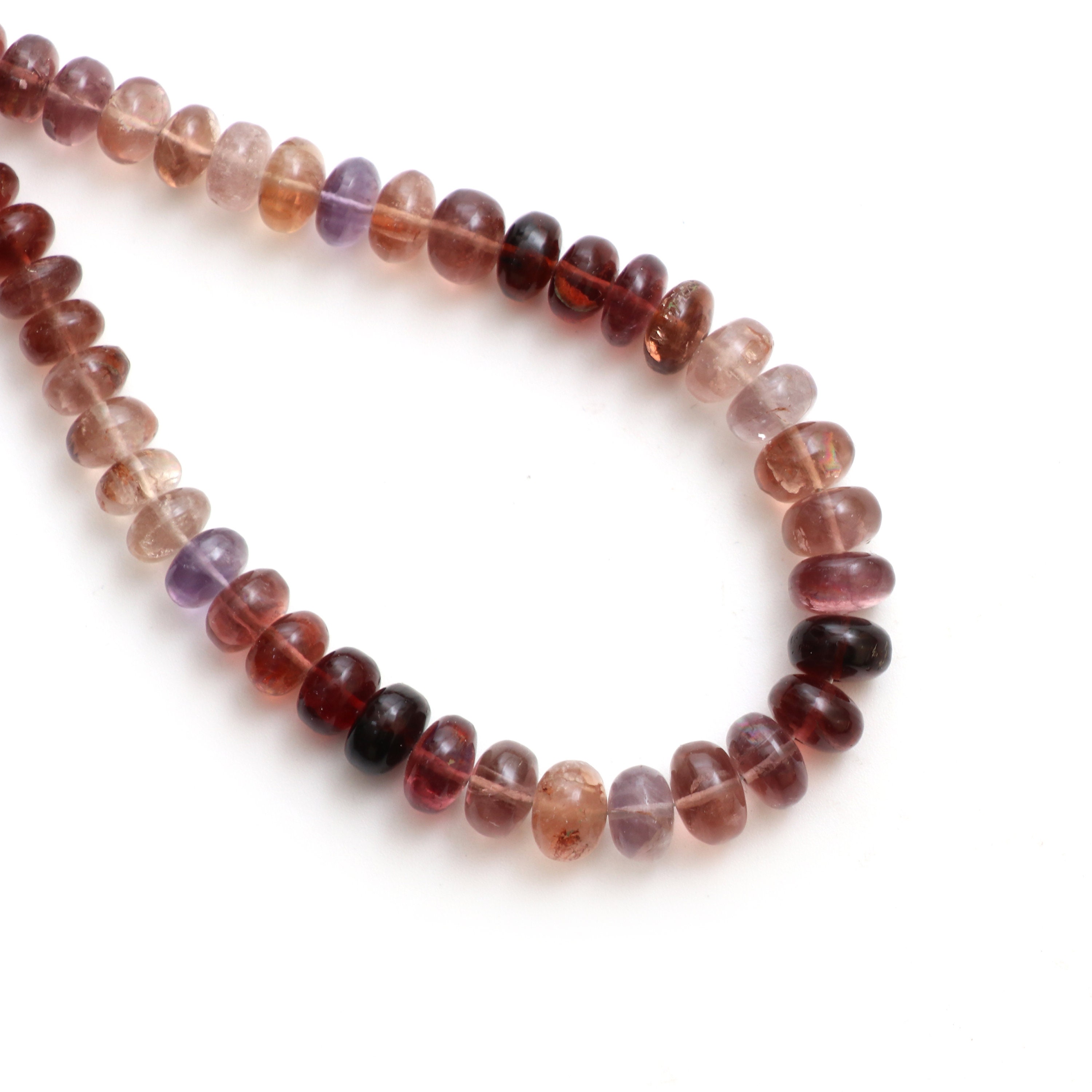 Change Color Fluorite Smooth Rondelle Beads, 8 Mm To 9.5 Mm, Fluorite Jewelry Handmade Gift For Women, 18 Inches Strand, Price Per Strand