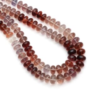 Change Color Fluorite Smooth Rondelle Beads , 7 mm to 9 mm , Change color Fluorite Beads, 18 Inch Full Strand , Price Per Strand