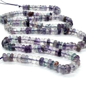 Fluorite Rondelles, Smooth, 4 X 2mm, 16 Inch Strand