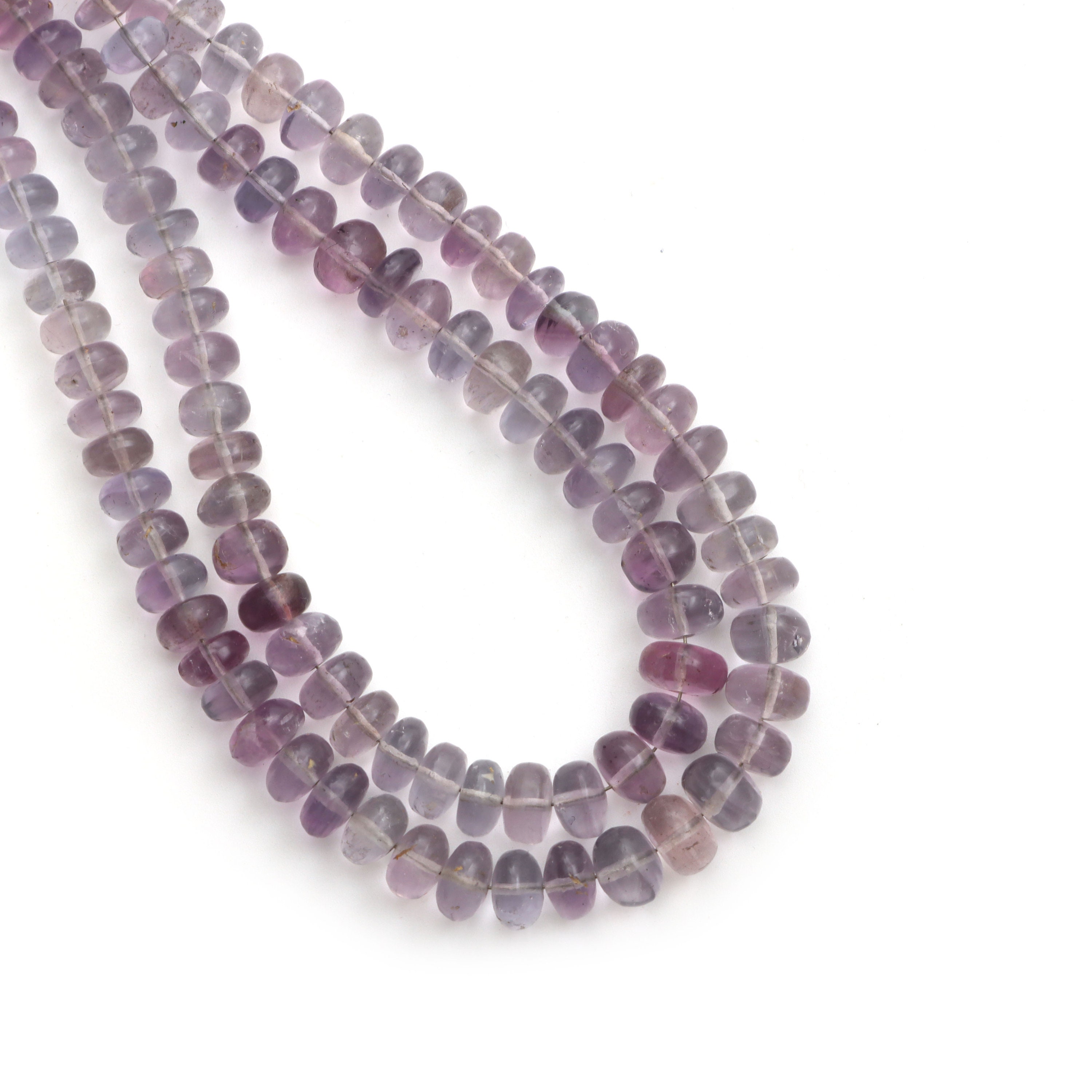 Fluorite Smooth Rondelle Beads, 6 Mm To 8 Mm, Fluorite Jewelry Making Beads, Plain Fluorite Beads, 18 Inches Full Strand, Price Per Strand