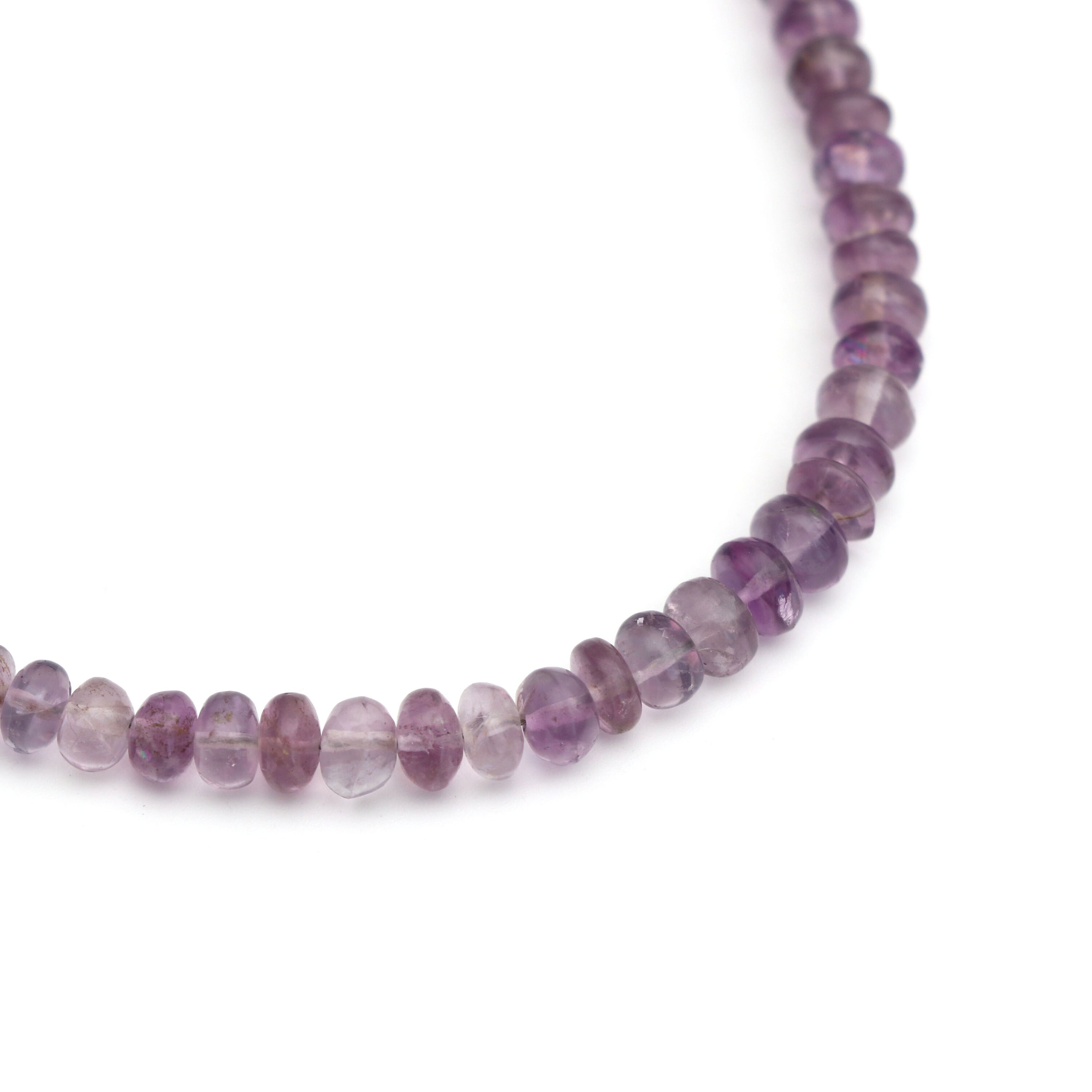 Fluorite Smooth Roundel Beads - 5 Mm To 6.5 Mm - Fluorite Roundel Beads - Gem Quality , 8 Inch/ 20 Cm Full Strand, Price Per Strand