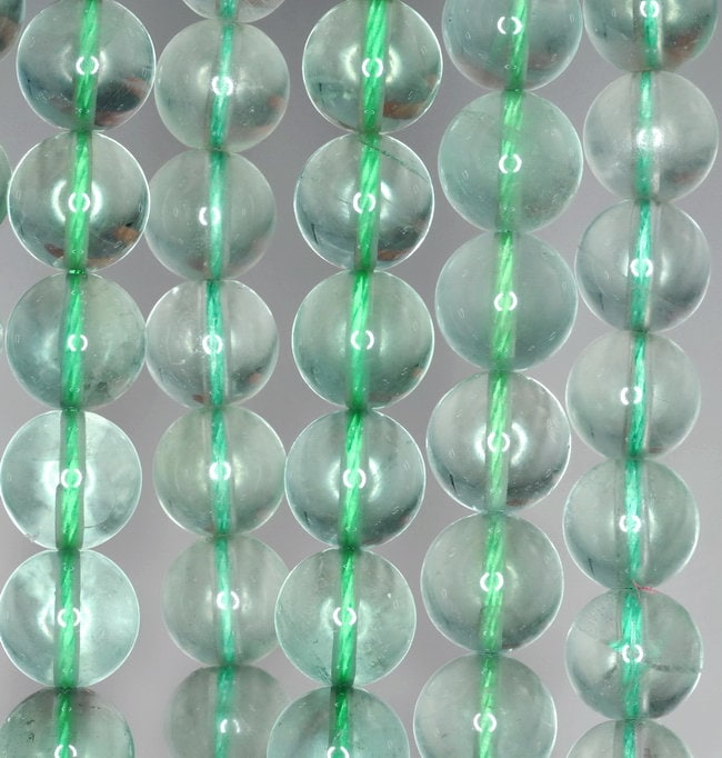 10mm Green Fluorite Gemstone Grade Aaa Round Loose Beads 15.5 Inch Full Strand (90187720-690)
