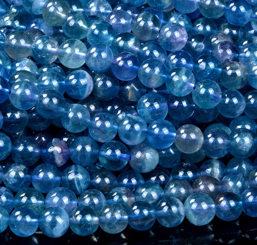Natural Blue Fluorite Gemstone Grade Aaa Round 6mm 7mm 8mm 9mm 10mm 11mm 12mm Loose Beads (d470) Natural Blue Fluorite Gemstone Grade Aaa Round 6mm 7mm 8mm 9mm 10mm 11mm 12mm Loose Beads (d470)