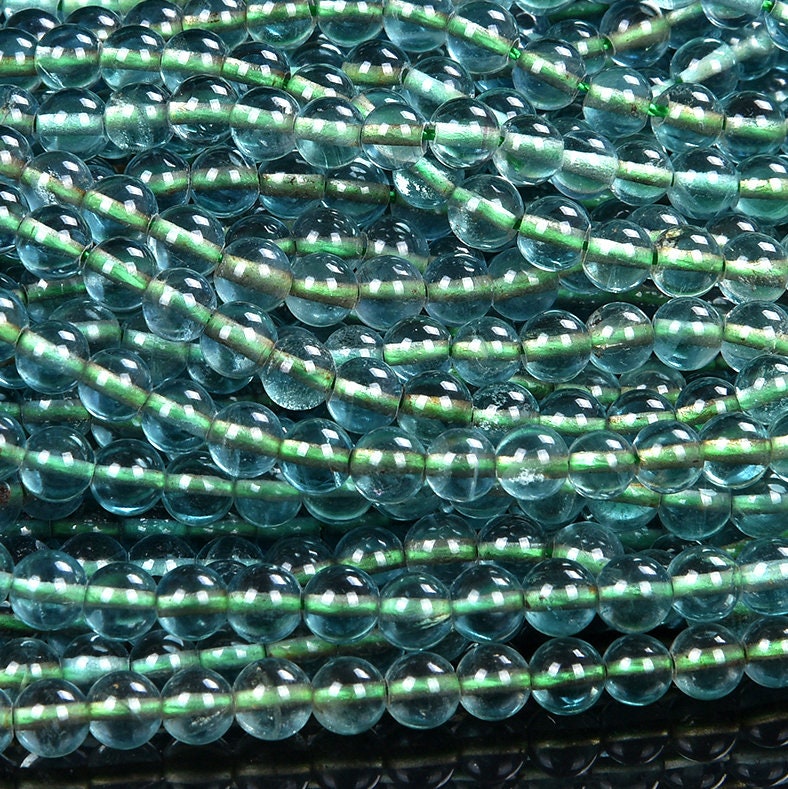 Natural Green Fluorite Gemstone Round 5mm Loose Beads 15 Inch Full Strand (80018848-d509)