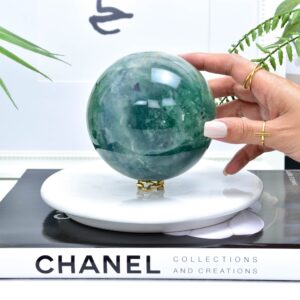 Green Fluorite Sphere: Crystal Ball, Home Decor