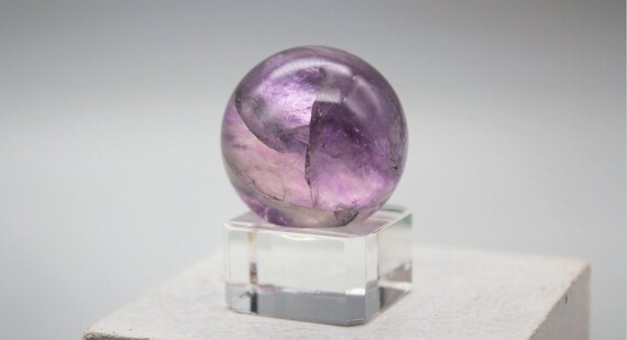 Fluorite Sphere: Healing Crystal Ball With Stand (30mm) Fluorite Sphere: Healing Crystal Ball With Stand (30mm)