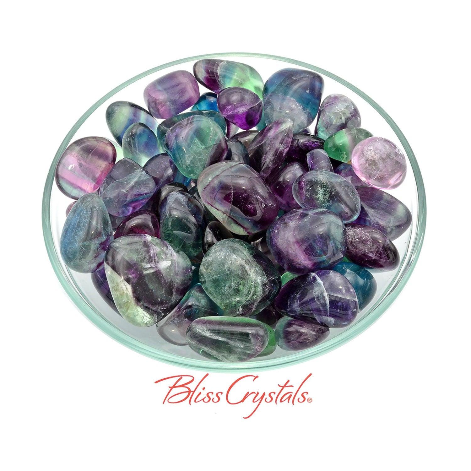 Fluorite Tumbled Stone, You Choose Size, Rainbow Crystal #ft04