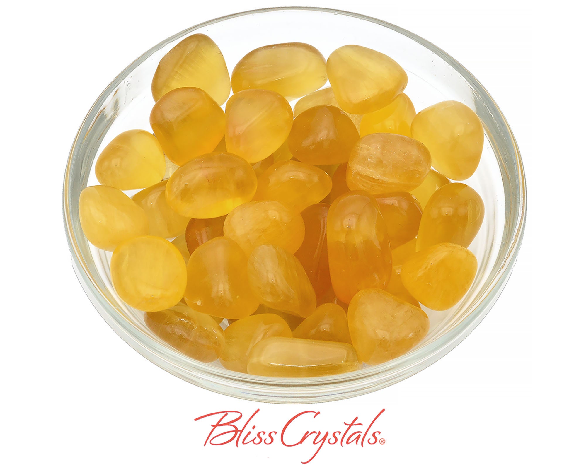 1 Yellow Fluorite Tumbled Stone Grade A Healing Crystal And Stone #yf21