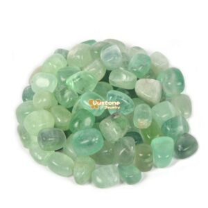 100 Grams Green Fluorite Tumbled Polished Natural Crystal Healing Pocket Stones Rock Collection