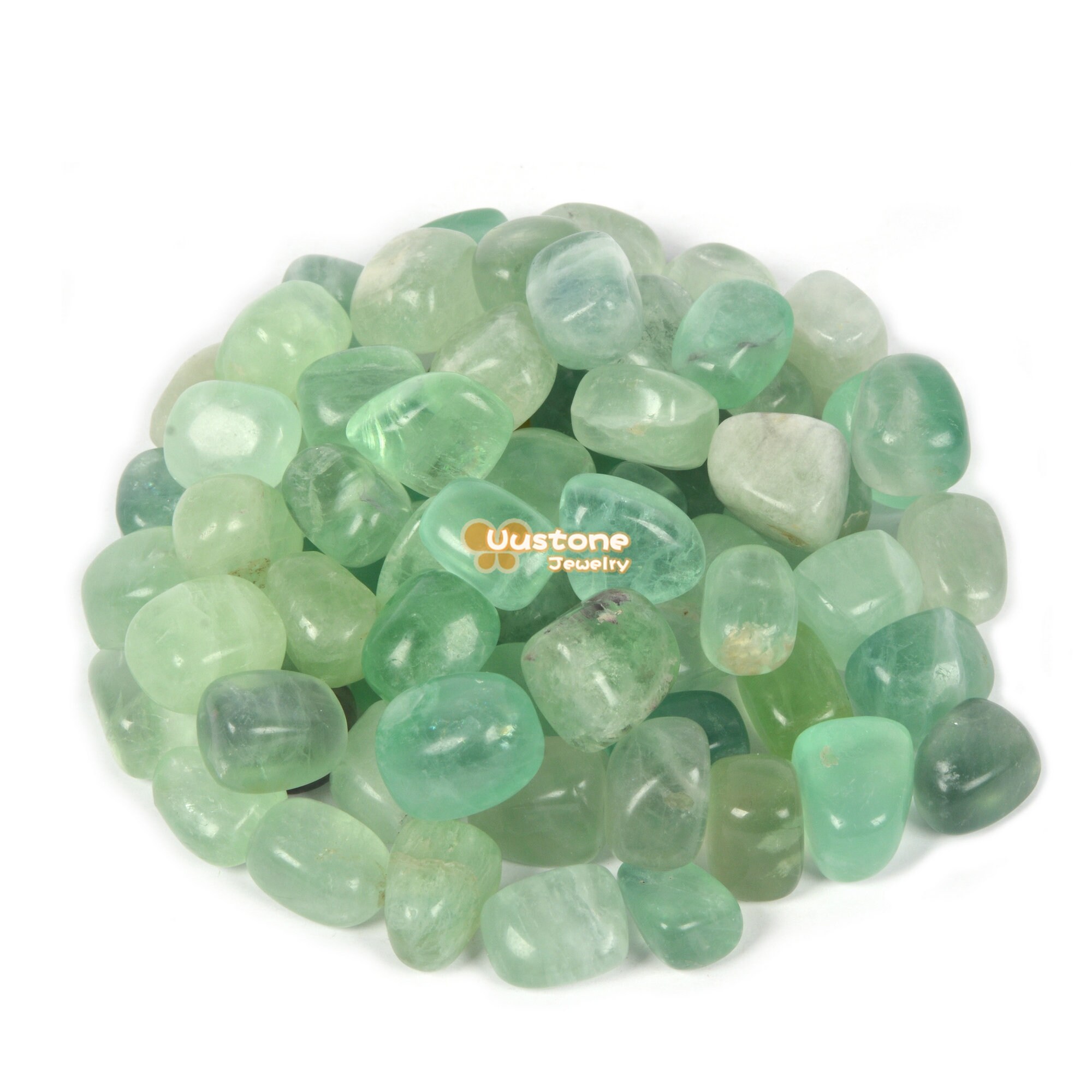 100 Grams Green Fluorite Tumbled Polished Natural Crystal Healing Pocket Stones Rock Collection 100 Grams Green Fluorite Tumbled Polished Natural Crystal Healing Pocket Stones Rock Collection