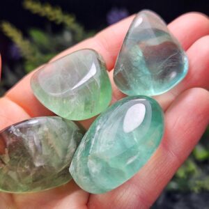 Green Fluorite Tumbled Crystal - Polished Green Fluorite - Fluorite Gemstone - Natural Green Fluorite