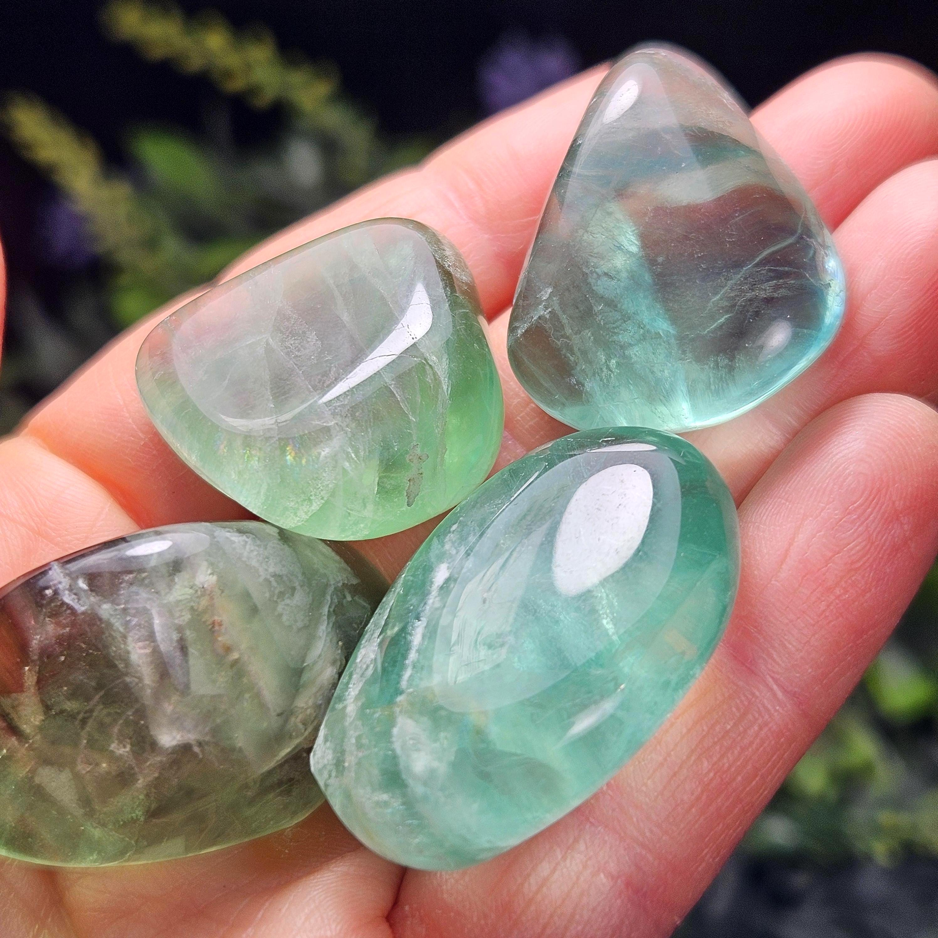 Green Fluorite Tumbled Crystal - Polished Green Fluorite - Fluorite Gemstone - Natural Green Fluorite Green Fluorite Tumbled Crystal - Polished Green Fluorite - Fluorite Gemstone - Natural Green Fluorite