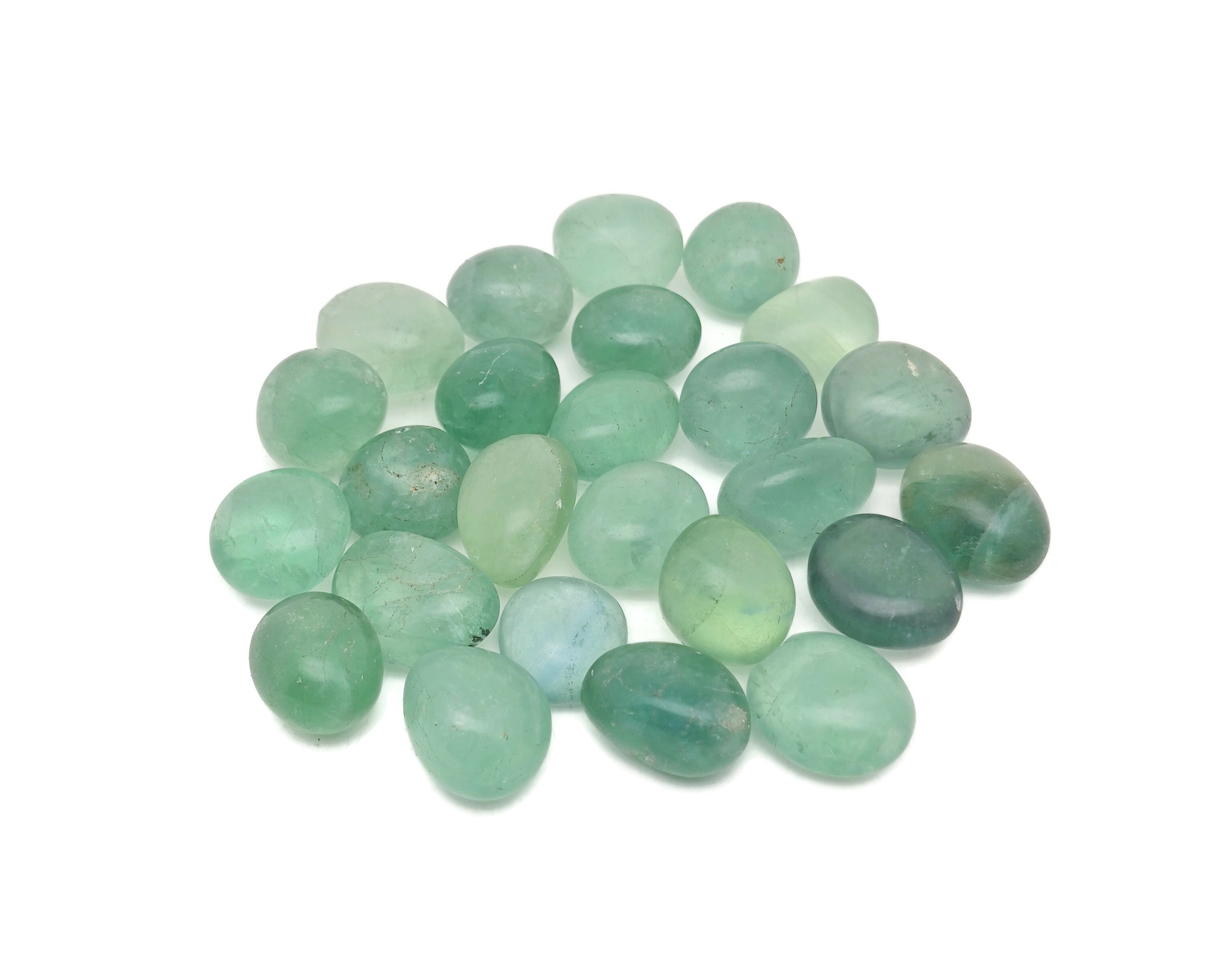 Green Fluorite Tumbled Stone – Green Fluorite Stone - Gemstone Fluorite - Tu1249