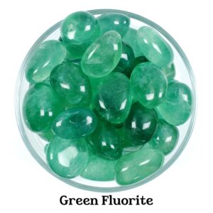 Green Fluorite Tumbled Stone, Gift For Crystal Lovers, Natural Green Healing Gemstone
