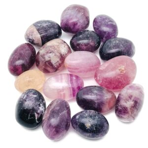 Purple Fluorite Tumbled Stone – Purple Crystal Stone - Gemstone - Crystal – Healing Stone – Tu1254