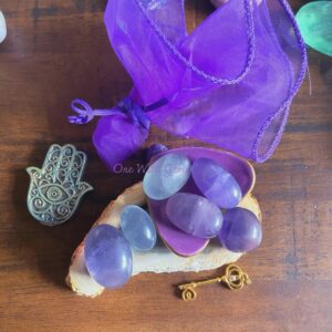 Fluorite Tumbled Stone, Healing Crystal, Intuition, Third Eye Chakra, Intuitively Selected