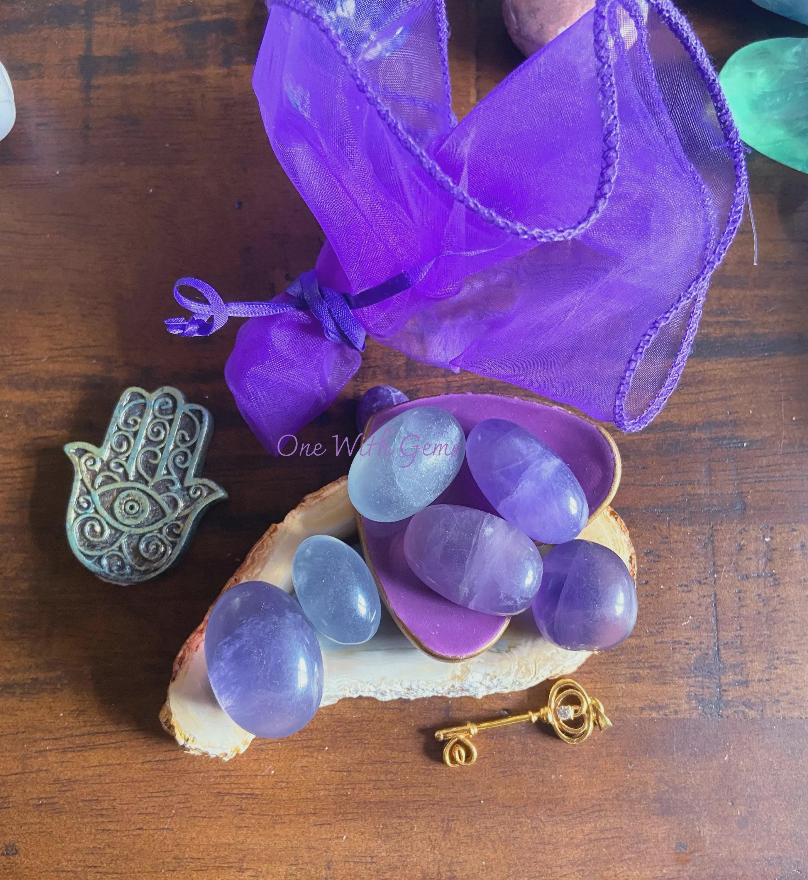Fluorite Tumbled Stone, Healing Crystal, Intuition, Third Eye Chakra, Intuitively Selected Fluorite Tumbled Stone, Healing Crystal, Intuition, Third Eye Chakra, Intuitively Selected