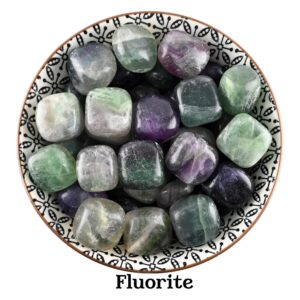 Fluorite Tumbled Stone, Mental Focus And Clarity, Third Eye Chakra Ritual Gem