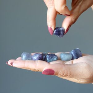 Fluorite Tumbled Stones Enchanted Meditation Focus Crystal