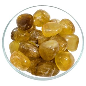 Yellow Fluorite Tumbled Stone Grade A From Namibia Healing Crystal And Stone #yf21