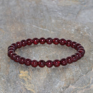 Handmade Grade Aaa Garnet Beaded Bracelet, Brazilian Gemstone Handmade Grade Aaa Garnet Beaded Bracelet, Brazilian Gemstone
