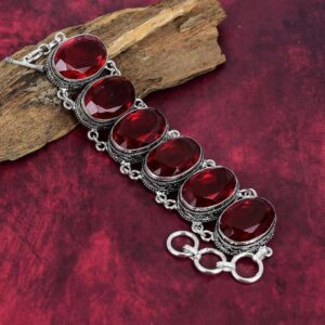 Red Garnet Bracelet 925 Sterling Silver Jewelry Bracelet Adjustable Gemstone Bracelet Handmade Bracelet Jewelry Birthday Gifts Red Garnet Bracelet 925 Sterling Silver Jewelry Bracelet Adjustable Gemstone Bracelet Handmade Bracelet Jewelry Birthday Gifts