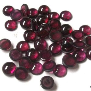 8mm Aaa Rhodolite Garnet Cabochon: Loose Pink Gemstone