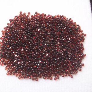 Aaa Red Garnet Cabochon: 2mm Round Gemstone Lots
